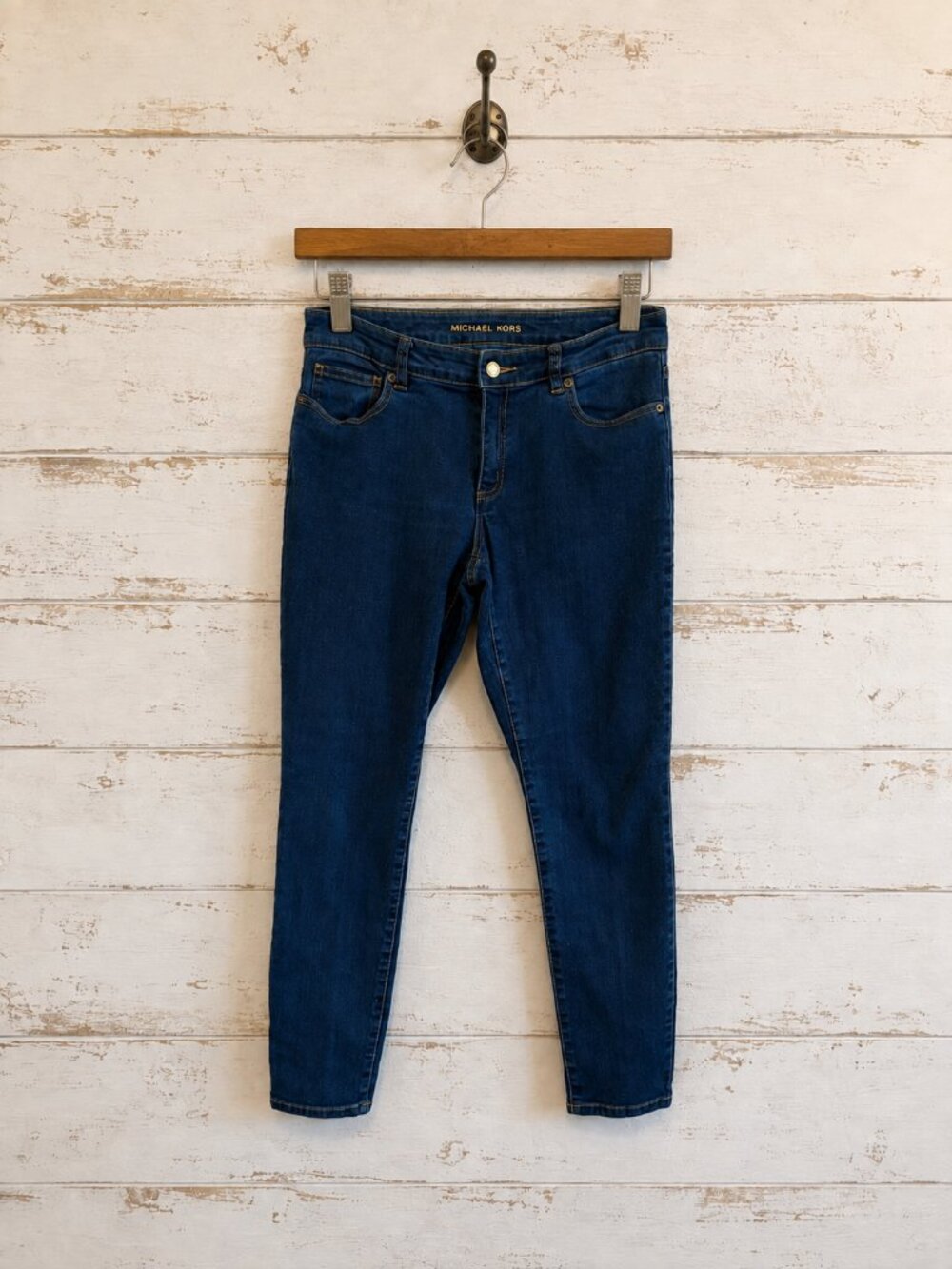 Michael Kors Women's Dash Wash Indigo Skinny Ankle Jeans Size 8 - Picture 3 of 6